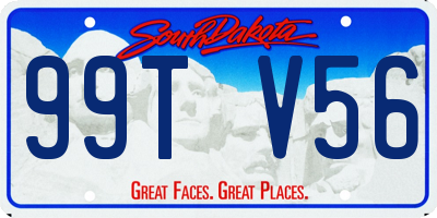 SD license plate 99TV56