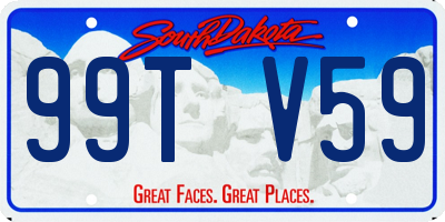 SD license plate 99TV59