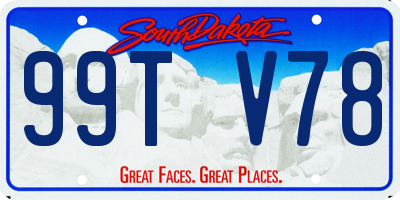 SD license plate 99TV78