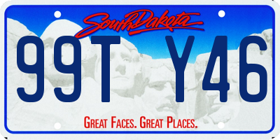 SD license plate 99TY46