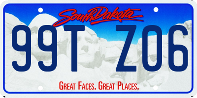 SD license plate 99TZ06