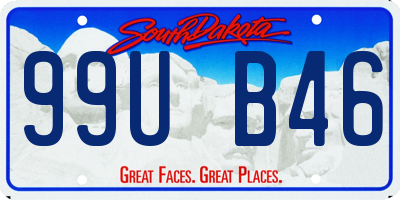 SD license plate 99UB46