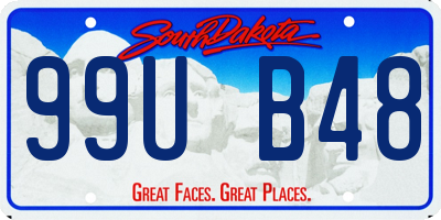 SD license plate 99UB48