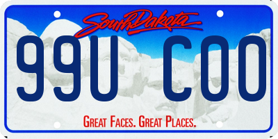 SD license plate 99UC00