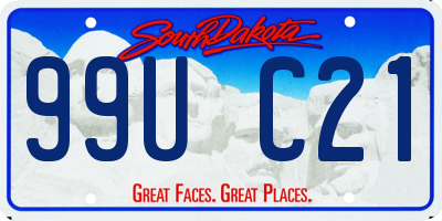 SD license plate 99UC21