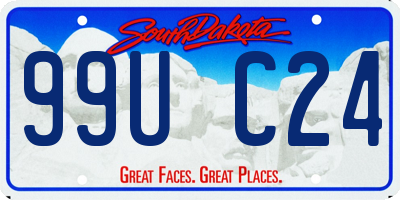 SD license plate 99UC24