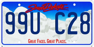 SD license plate 99UC28