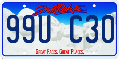 SD license plate 99UC30