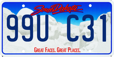 SD license plate 99UC31