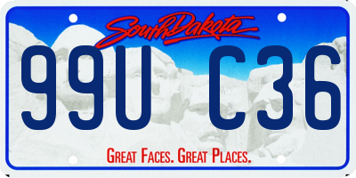 SD license plate 99UC36