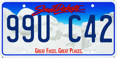 SD license plate 99UC42