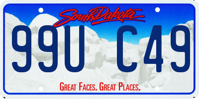 SD license plate 99UC49