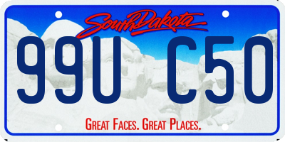 SD license plate 99UC50