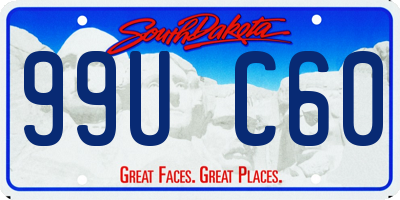 SD license plate 99UC60