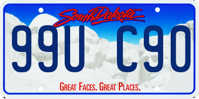 SD license plate 99UC90