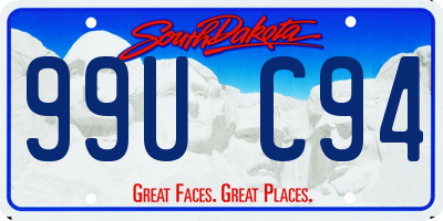 SD license plate 99UC94