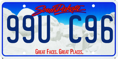 SD license plate 99UC96