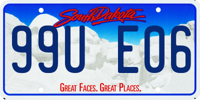 SD license plate 99UE06