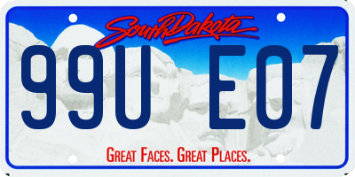 SD license plate 99UE07