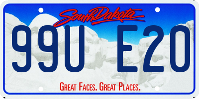 SD license plate 99UE20