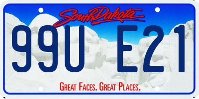 SD license plate 99UE21