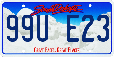 SD license plate 99UE23