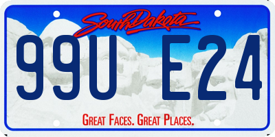 SD license plate 99UE24