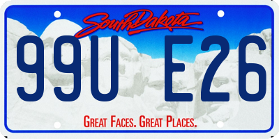 SD license plate 99UE26
