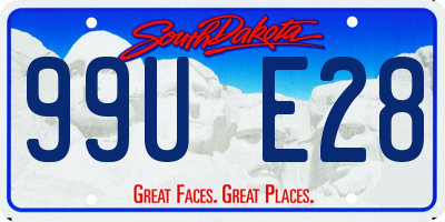 SD license plate 99UE28