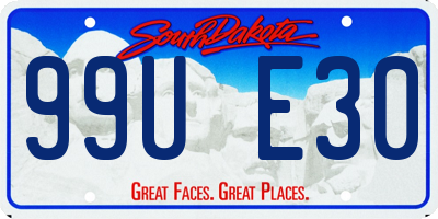 SD license plate 99UE30