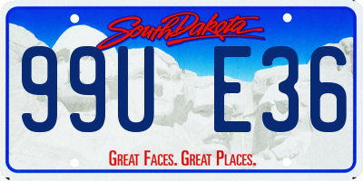 SD license plate 99UE36