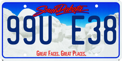SD license plate 99UE38