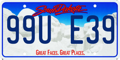 SD license plate 99UE39