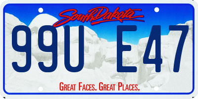 SD license plate 99UE47