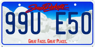 SD license plate 99UE50