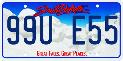 SD license plate 99UE55
