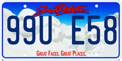 SD license plate 99UE58