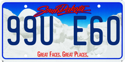 SD license plate 99UE60