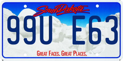 SD license plate 99UE63