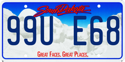 SD license plate 99UE68