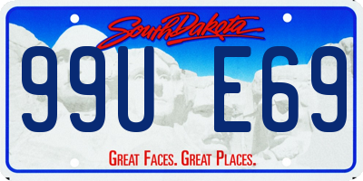 SD license plate 99UE69