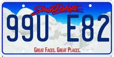 SD license plate 99UE82