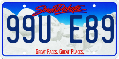 SD license plate 99UE89