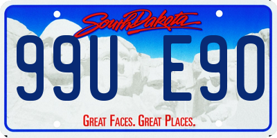 SD license plate 99UE90