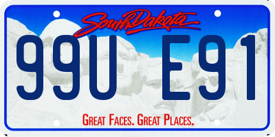 SD license plate 99UE91