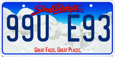 SD license plate 99UE93
