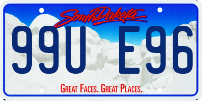 SD license plate 99UE96