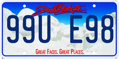 SD license plate 99UE98