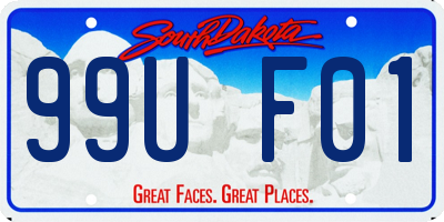 SD license plate 99UF01