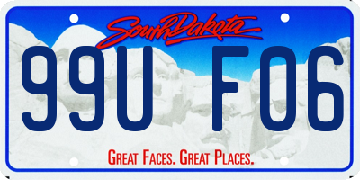 SD license plate 99UF06